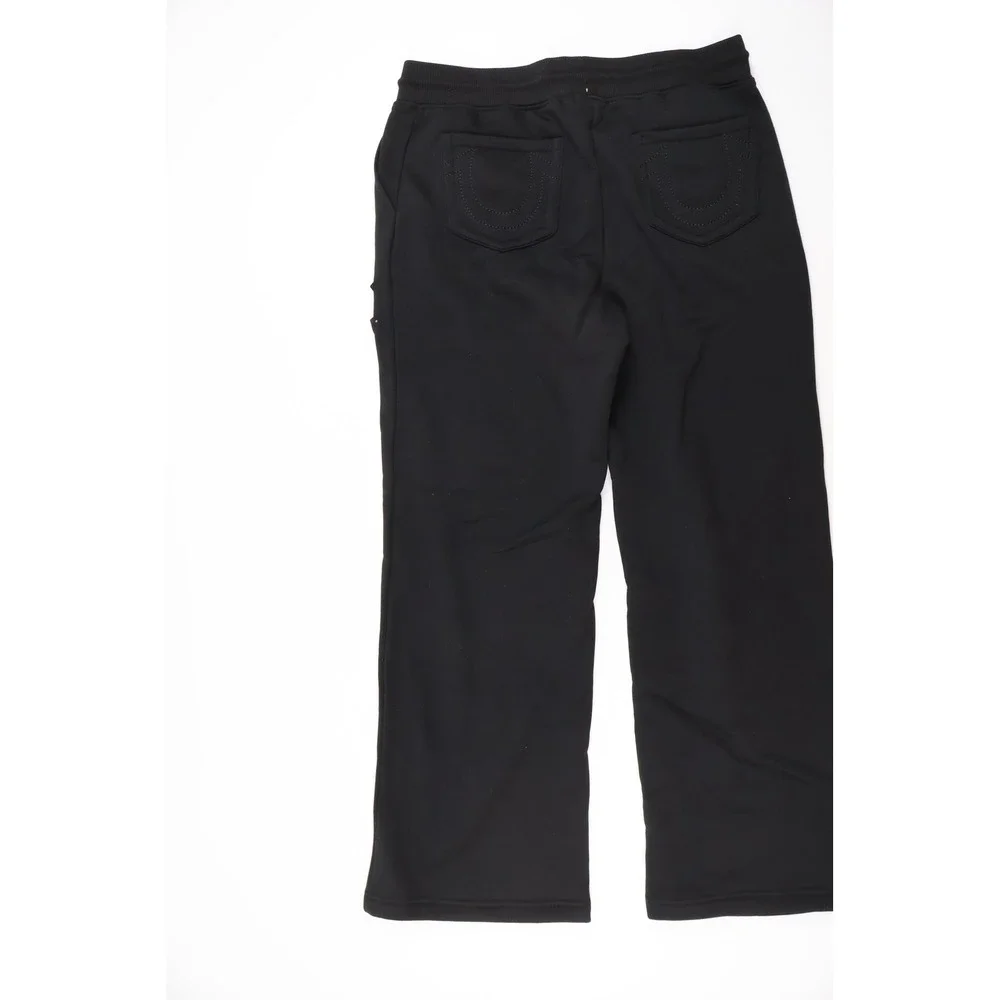 True Religion Sweatpants Crystal Patch Straight Leg arge NWT MSRP $125
